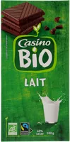 Chocolat lait dégustation bio