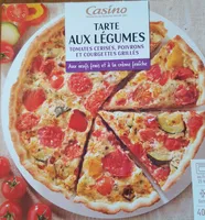 Tarte aux légumes - Tomates cerises, poivrons et courgettes grillés