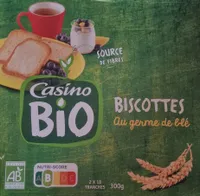 Biscottes au germe de blé BIO