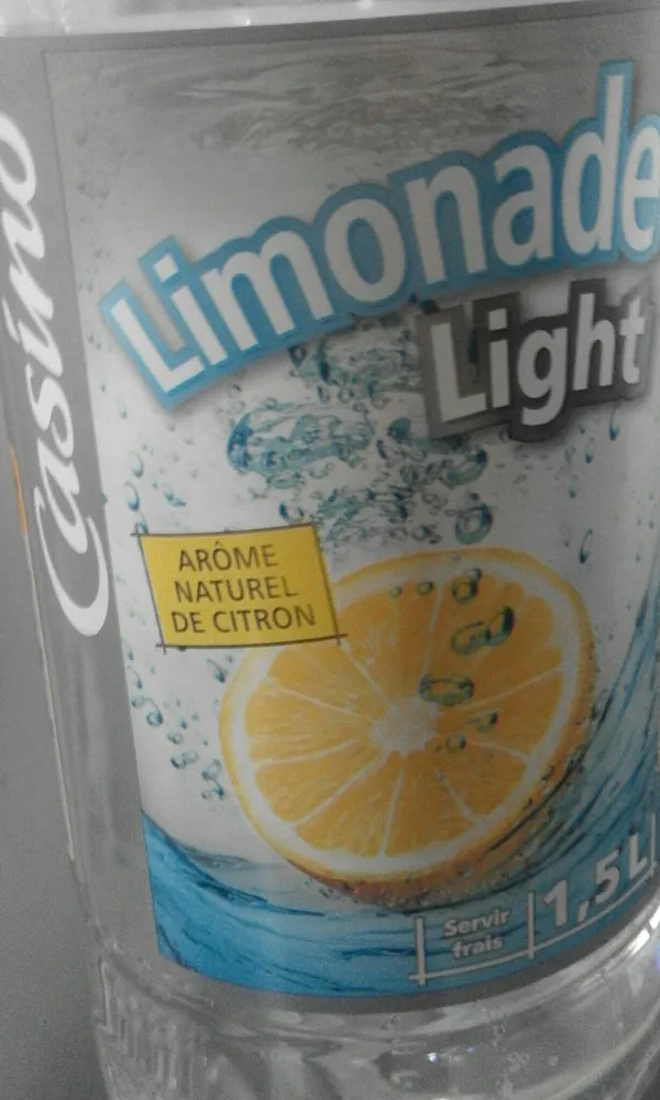 Limonade light arôme naturel de citron