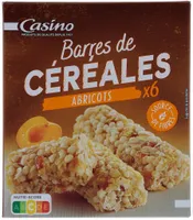 Barres céréales abricot