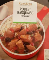 Poulet basquaise et son riz