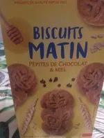 Biscuits Matin Miel et Pépites de Chocolat