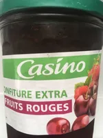 Confiture Extra, 4 Fruits Rouges, 370 Grammes, Marque Casino