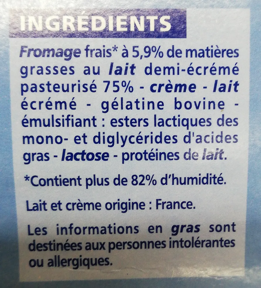 Plaisir gourmand nature Mousse laitière sur lit de fromage frais