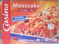 Moussaka (Aubergine - Bœuf), Surgelée
