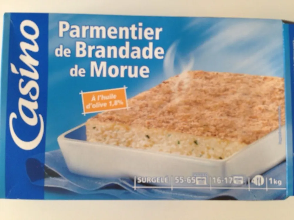 Parmentier de Brandade de Morue Surgelée