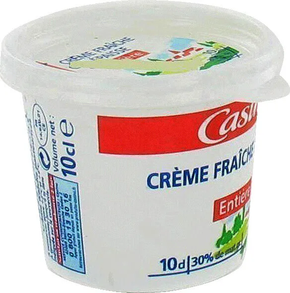 Crème fraîche épaisse entière - 30% de matières grasses