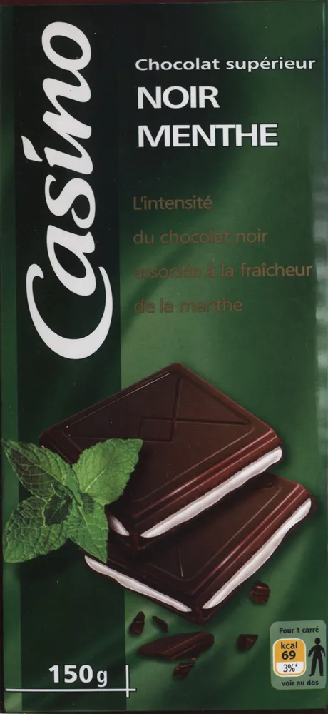 Chocolat supérieur - Noir Menthe
