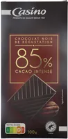 Noir dégustation 85% de cacao intense