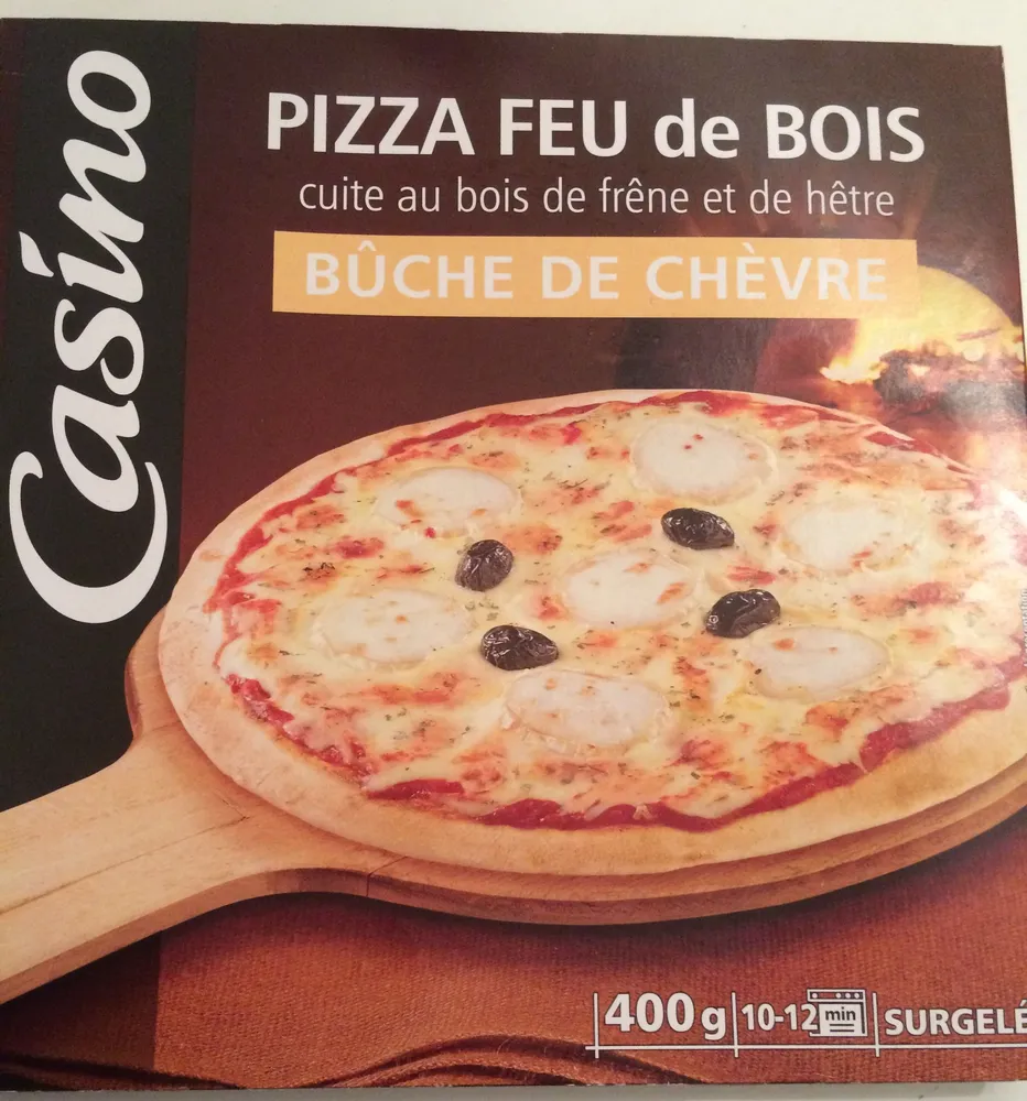 Pizza Bûche de chèvre cuite au feu de bois