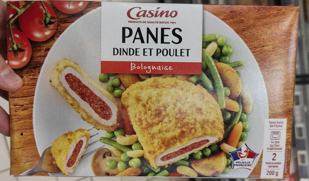 Panés Dinde et Poulet Bolognaise