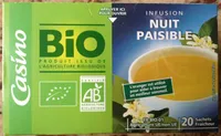 Infusion Nuit Paisible 20 sachets fraîcheur