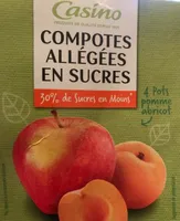 Compote allégée Pommes Abricots 30% de sucres en moins