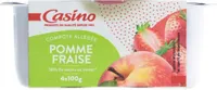 Compote allégée Pomme Fraise 30% de sucres en moins