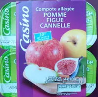 Compote allégée - Pommes Figues Cannelle