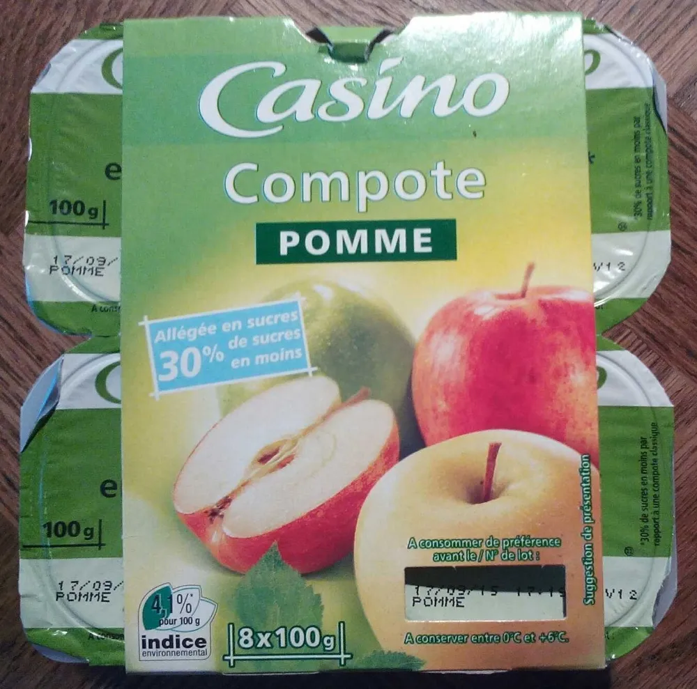 Pomme allégée en sucres 30% de sucres en moins
