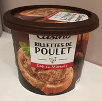 Rillettes de poulet rôti en marmite