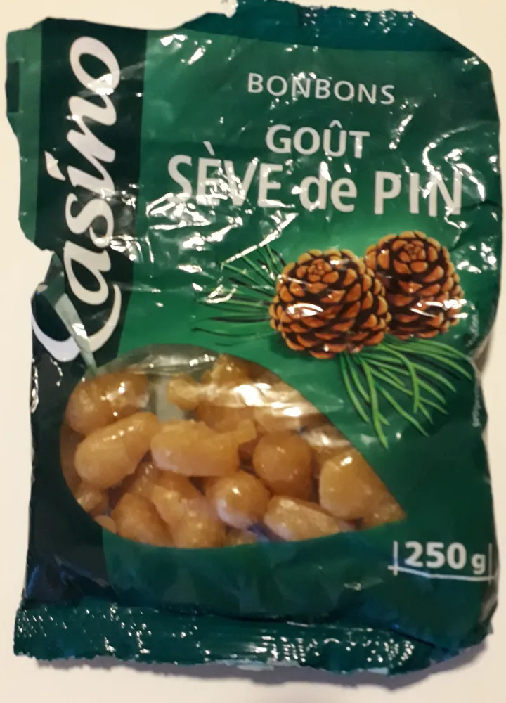 Bonbons goût Sève de pin