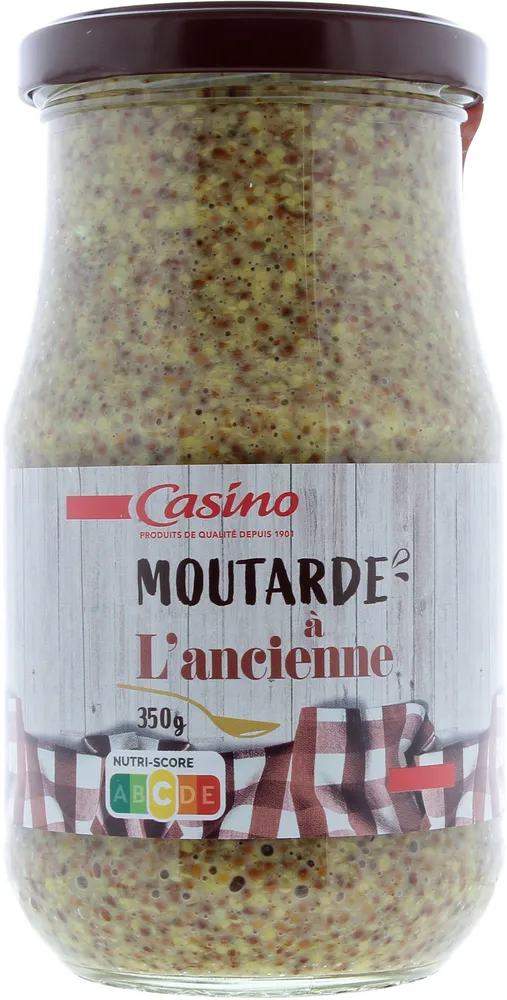 Moutarde à l'ancienne aux graines de moutarde