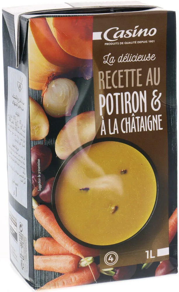 Recette gourmande Châtaignes et Potiron
