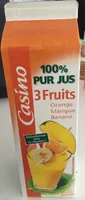 100% Pur jus 3 fruits