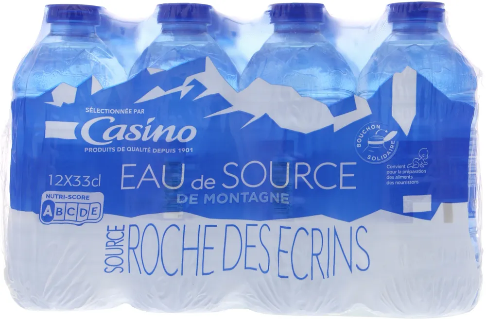 Eau de Source de Montagne Aes Source Roche des Ecrins
