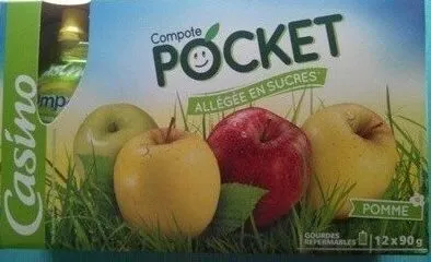 Compote Pocket pomme allégée en sucres