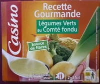 Recette gourmande Légumes verts au Comté fondu