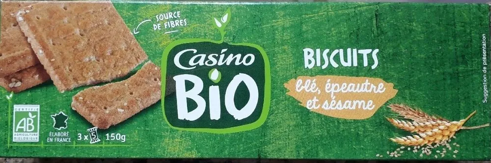 BISCUITS blé, épeautre et sésame