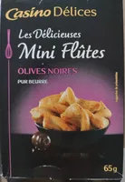 Mini-flûtes olives noires