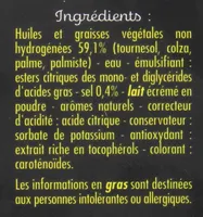Tartine et Cuisine - 60% de matières grasses