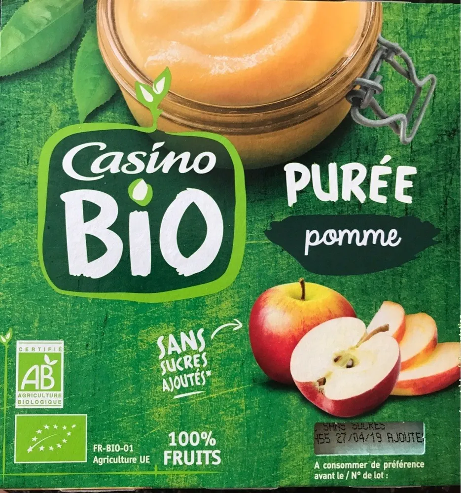 Purée de Fruits POMME Sans Sucres Ajoutés
