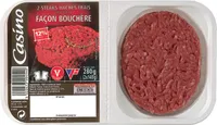 Steak haché 12℅ MG Façon bouchère Pur bœuf