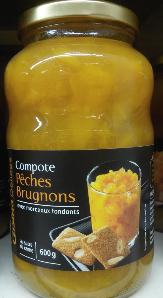 Compote Pêches Brugnons avec morceaux fondants