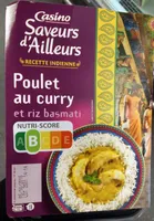 Poulet au curry et riz basmati