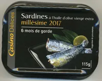 Sardines à l'huile d'olive vierge extra millesime 2017