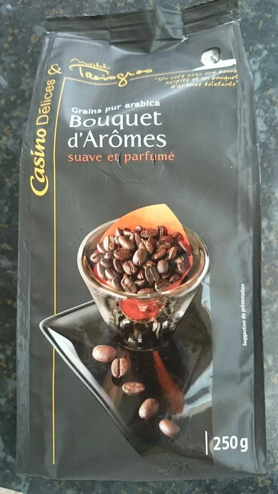 Café Grain Pur Arabica Bouquet D'arômes 250g Casino Délices