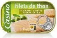 Filets de thon à l'huile d'olive vierge extra