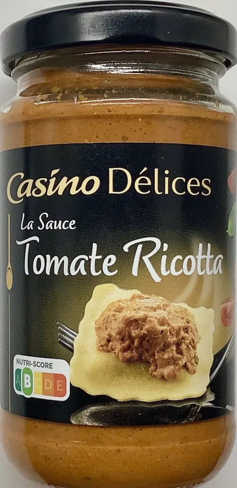 Sauce Tomates Ricotta Basilic