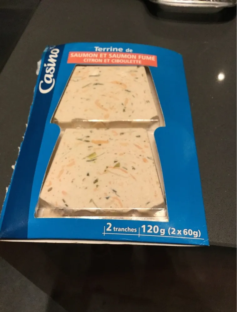 Terrine de Saumon et saumon fumé
