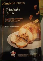 Pintade farcie morilles et armagnac