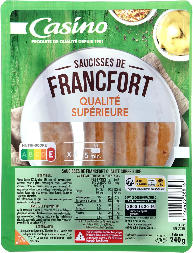 Saucisses de Francfort