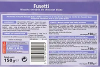 Fusetti au Chocolat Blanc