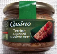 Terrine de canard au poivre vert