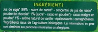 Boisson au soja saveur chocolat