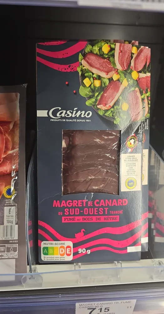 Magret de canard fume casino