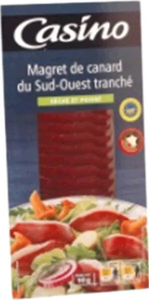 Magret De Canard Du Sud-ouest Tranché Séché Et Fumé 90 gr
