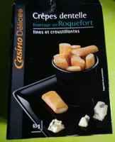 Crêpes dentelle fourrage au Roquefort