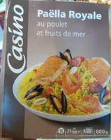 Paella au poulet et aux fruits de mer